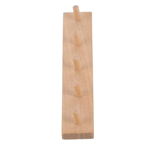 CLISPEED Miniatur Wandhaken aus Holz für Puppenhaus Langlebige Haken für Kleine Gegenstände Schlüssel und Zubehör Elegantes Design für Maßstab von CLISPEED