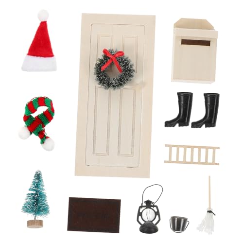 CLISPEED Miniatur Weihnachtsdeko Teiliges Miniatur Puppenhaus Türdekorationen für Weihnachtsfeier Mikro Landschaftsschmuck Kompakt und Vielseitig für DIY und Puppenhausgestaltung CLISPEED Miniatur Weihnachtsdeko Teiliges Miniatur Puppenhaus Türdekorationen für Weihnachtsfeier Mikro Landschaftsschmuck Kompakt und Vielseitig für DIY und Puppenhausgestaltung von CLISPEED