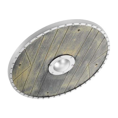 CLISPEED Mittelalterliches Römisches Kunststoffschild für Erwachsene Detailreiches Piratenschild für Kostüme Halloween Cosplay Partydekoration Authentisches Rollenspielzubehör von CLISPEED