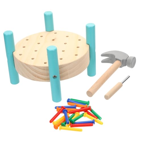 CLISPEED Montessori Holzspielzeug Bunter Nägel Workbenchtisch für Sicherer Hammer mit Glatter Oberfläche Fördert Hand Auge Koordination und Konzentration Pädagogisches Lernspielzeug Ab CLISPEED Montessori Holzspielzeug Bunter Nägel Workbenchtisch für Sicherer Hammer mit Glatter Oberfläche Fördert Hand Auge Koordination und Konzentration Pädagogisches Lernspielzeug Ab von CLISPEED