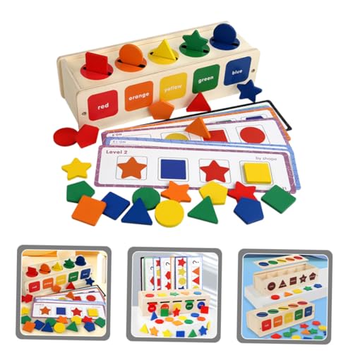 CLISPEED Montessori Holzspielzeug Lernset für Kleinkinder Ab Jahre Farbiges Formensortier Zuordnungsspiel Entwicklungsförderndes Pädagogisches Motorikspielzeug für Hand Auge koordination CLISPEED Montessori Holzspielzeug Lernset für Kleinkinder Ab Jahre Farbiges Formensortier Zuordnungsspiel Entwicklungsförderndes Pädagogisches Motorikspielzeug für Hand Auge koordination von CLISPEED