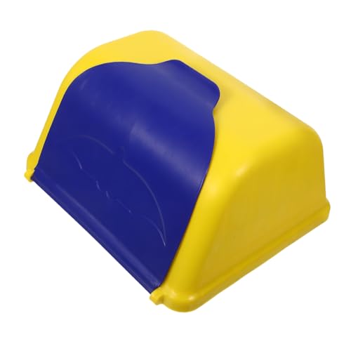 CLISPEED Montessori Spielbriefkasten Lernspielzeug Briefkasten Toy für Vorschulkinder mit Briefen Interaktives Postspiel zur Kognitiven Entwicklung und Familienzeit in Gelb-blau von CLISPEED
