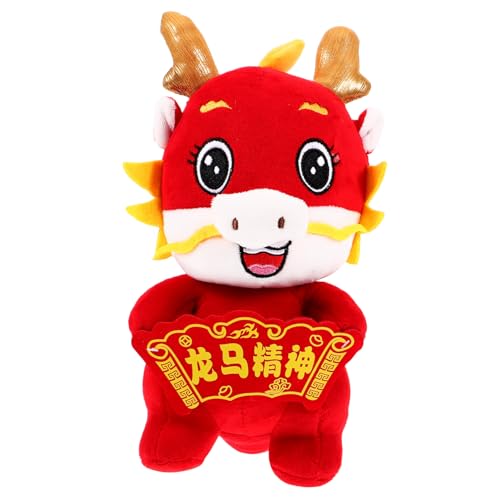 CLISPEED Niedliches Chinesisches Drachen Plüschtier Großes Kuscheltier Weiches Stofftier für Neujahrsdeko und Cartoon Design Maskottchen zum Frühlingsfest CLISPEED Niedliches Chinesisches Drachen Plüschtier Großes Kuscheltier Weiches Stofftier für Neujahrsdeko und Cartoon Design Maskottchen zum Frühlingsfest von CLISPEED