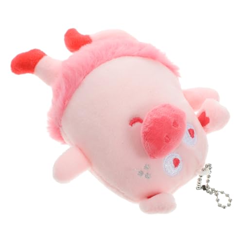 CLISPEED Niedliches Plüsch Schwein Schlüsselanhänger mit Leichtes Hängendes Schweine Accessoire für Rucksack Dekoration Weiches Cartoon Kuscheltier Anhänger für Erwachsene von CLISPEED