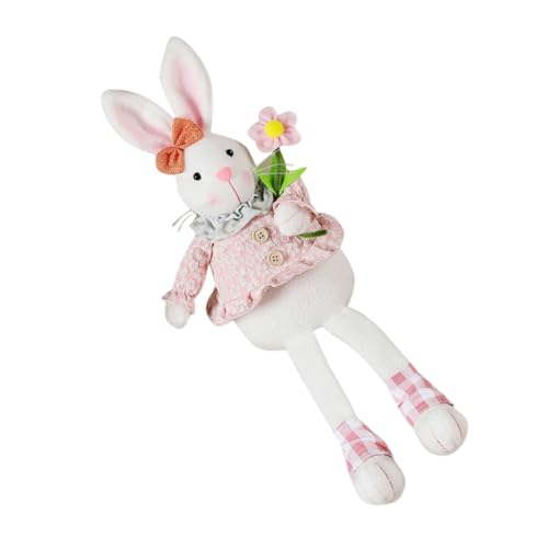 CLISPEED Osterhase Plüschtierpflanze Süßer Plüsch Kleiner Heubeutel Für Haustiere Meerschweinchen Futter Babybadwanne Süßes Puppenplüschtier Schwimmbad Kaninchen Stoff Rosa von CLISPEED