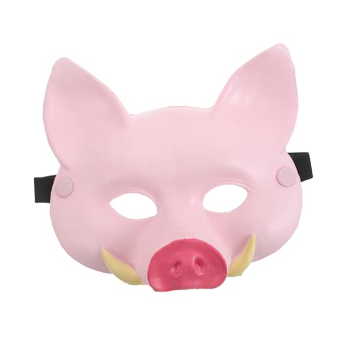 CLISPEED PU Schaum Schweine Maske Verstellbar Leicht Kostüm Party Halloween Karneval Verkleidung für Mädchen Geburtstagsfeier von CLISPEED