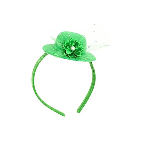 CLISPEED Patrick's Day Haarband mit Grünem Hut Kopfbedeckung für Festlichkeiten Zubehör für Feierlichkeiten Langlebig und Bequem Einzigartiges Design von CLISPEED