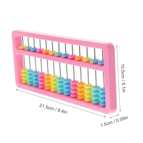CLISPEED Perlen Spalten Lernspielzeug Kunststoff Zählhilfe Mathe Lernhilfe für Jungen Mädchen Frühe Bildung Logisches Zufällige Farbe Zufällige Farbe von CLISPEED