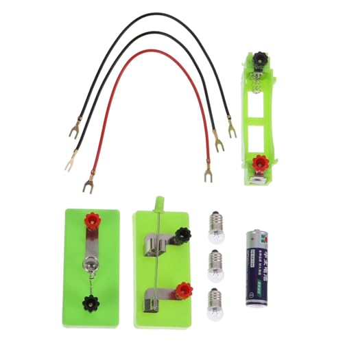 CLISPEED Physik Experimentierkasten Lampenhalter Light Base Elektronik Lernset für Grundschule DIY Experiment Elektrizitätsunterricht Zubehör von CLISPEED