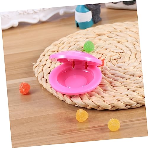 CLISPEED Plastik Kastagnetten Finger Percussion für Junge Mädchen und Kleinkinder Musikalisches Frühbildungsinstrument Rosa Leicht zu Bedienen Fördert Hörfähigkeit und Musikalisches von CLISPEED