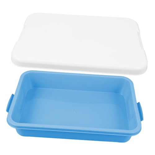 CLISPEED Plastik Sandkasten mit Deckel Tragbare Sandwanne für Kleine Aufbewahrungsbox für Sandspielzeug Robustes Leichtes Material Vielseitig Nutzbar für Outdoor Aktivitäten von CLISPEED