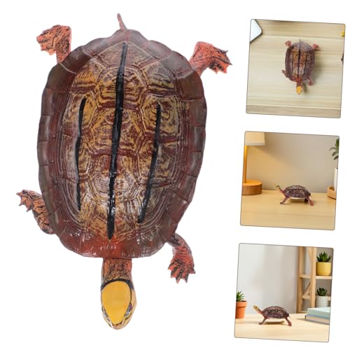 CLISPEED Plastik Schildkrötenfigur Realistische Simulation Robust Wetterfest für Lernspielzeug und Dekoration Garten Terrasse Innenraum Vielseitige Tierfigur für Zuhause und Kindergarten von CLISPEED