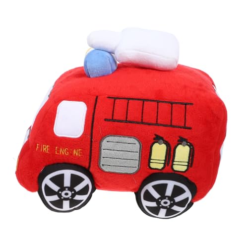 CLISPEED Plüsch Feuerwehrauto Kuscheltier Weiches Feuerwehrwagen Modell als für Sofa Dekokissen Schlafkissen CLISPEED Plüsch Feuerwehrauto Kuscheltier Weiches Feuerwehrwagen Modell als für Sofa Dekokissen Schlafkissen von CLISPEED