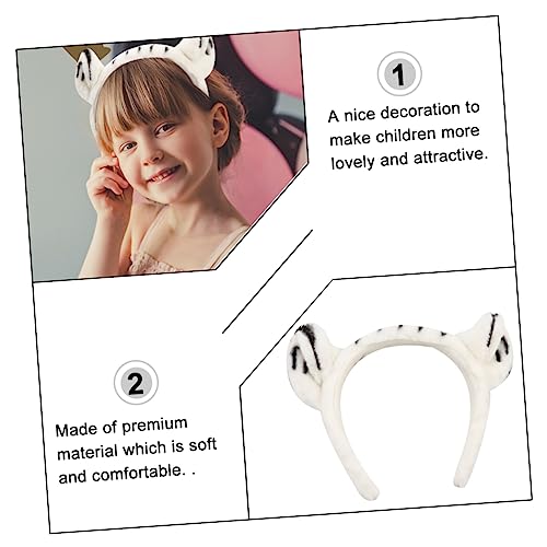 CLISPEED Plüsch Haarreifen mit Tigerohren Weiches Cartoon Stirnband Bequemes Tierhaarreifen für Damen und Leichtes Haarschmuck für Halloween Karneval Festlichkeiten von CLISPEED