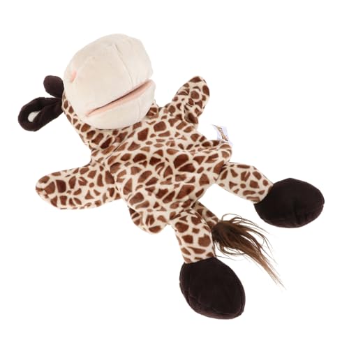 CLISPEED Plüsch Handpuppe Rentier Kuschelig Interaktives für Familienbindung Rollenspiel Puppentheater von CLISPEED