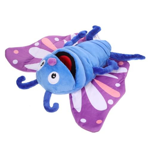 CLISPEED Plüsch Handpuppe Schmetterling aus Weichem Material Verstellbar für Erwachsene Interaktives Erzählspielzeug für Rollenspiele und Pädagogische Aktivitäten zu Hause Kindergarten von CLISPEED