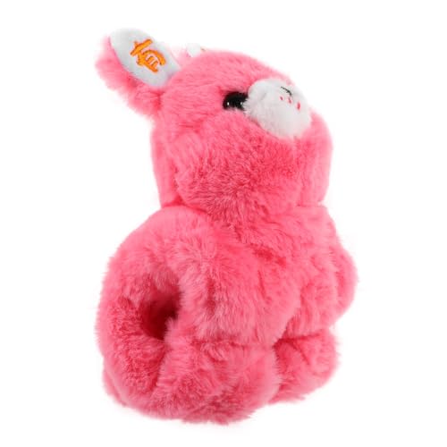 CLISPEED Plüsch Hasen Schnapparmband Kuscheliges Slap Armband mit Tiermotiv Weiches Kaninchen als Party Mitgebsel Sicher und Langlebig für Festtagsgeschenke von CLISPEED