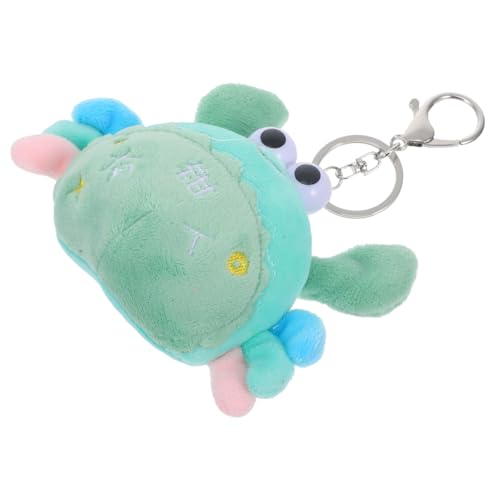 CLISPEED Plüsch Krabben Anhänger Weiches Kuscheltier Deko Niedliches Schlüsselanhänger Handgefertigt Sichere Materialien Zufällige Farben für Taschen Geschenkidee für Zufällige Farbe von CLISPEED