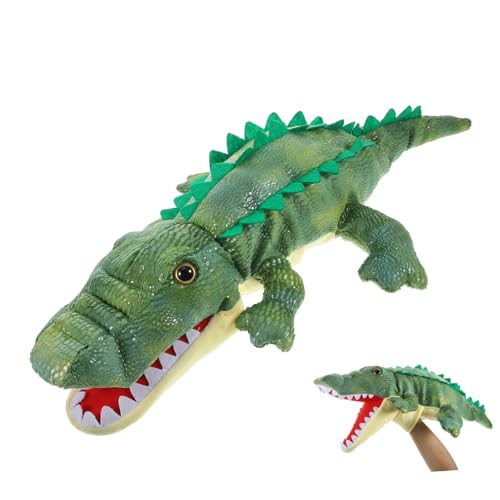 CLISPEED Plüsch Krokodil Handpuppe aus Weichem PP Baumwolle Farbenfrohe Tierkopf Handpuppen für Fördert Motorik Kommunikation und Kreativität Leichtes Tragbares Rollenspiel CLISPEED Plüsch Krokodil Handpuppe aus Weichem PP Baumwolle Farbenfrohe Tierkopf Handpuppen für Fördert Motorik Kommunikation und Kreativität Leichtes Tragbares Rollenspiel von CLISPEED