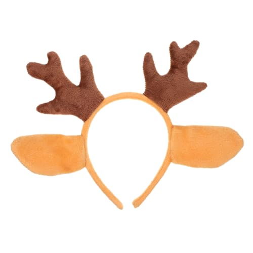 CLISPEED Plüsch Rentier Geweih Haarreif Leicht und Bequem für Weihnachtsfeier Cosplay Kostüm Party Foto Requisiten für Erwachsene CLISPEED Plüsch Rentier Geweih Haarreif Leicht und Bequem für Weihnachtsfeier Cosplay Kostüm Party Foto Requisiten für Erwachsene von CLISPEED