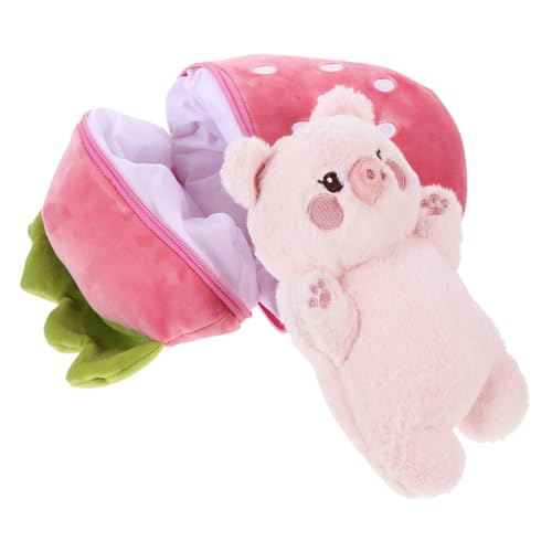 CLISPEED Plüsch Schwein Kuscheltier Zipper Kissen mit Verwandlungsfunktion Flauschiges Stofftier für Sofa Dekoration CLISPEED Plüsch Schwein Kuscheltier Zipper Kissen mit Verwandlungsfunktion Flauschiges Stofftier für Sofa Dekoration von CLISPEED