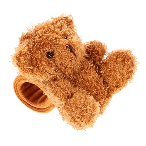 CLISPEED Plüsch Slap Armband Bär Weiches Kuscheltier Schnapparmband Leicht Tragbar Partygeschenk Halloween Geburtstagsfeier Geschenkidee von CLISPEED