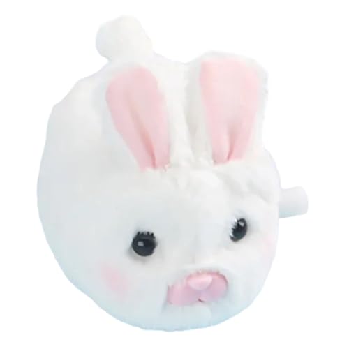 CLISPEED Plüsch Wind Up Weißes Kaninchen Windspiel Tier Kuscheltier Junge Mädchen Interaktives Aufziehbares Stofftier Praktisch Tragbar Für Ostergeschenk Jungen Mädchen von CLISPEED