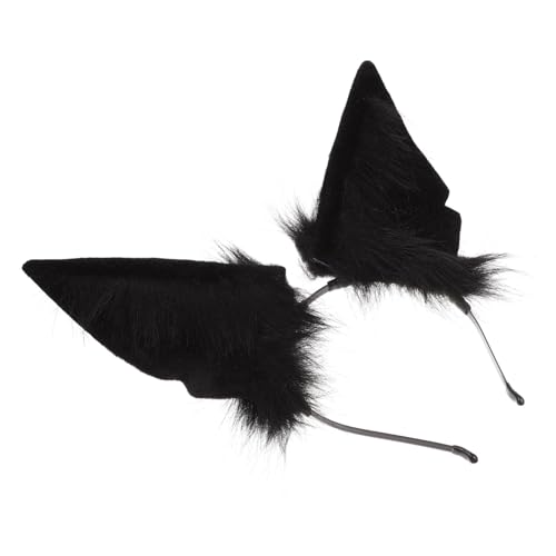 CLISPEED Plüsch Wolfsohren Haarreif Kuscheliges Cosplay Accessoire für Party Halloween Weihnachten Damen und Mädchen von CLISPEED