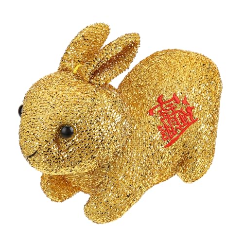 CLISPEED Plüschhase Goldsamtkuscheltier Traditioneller Chinesischer Glückshase Stofftier Niedliches Kaninchenspielzeug für Wohn und Autodekoration CLISPEED Plüschhase Goldsamtkuscheltier Traditioneller Chinesischer Glückshase Stofftier Niedliches Kaninchenspielzeug für Wohn und Autodekoration von CLISPEED