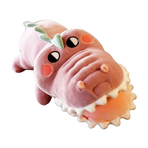 CLISPEED Plüschtier für kinderspielzeug Fun Toy Toys Tierdesign gefüllter Alligator Kindergeburtstagsgeschenk Cartoon-Krokodil-Puppe PP Baumwolle rot von CLISPEED