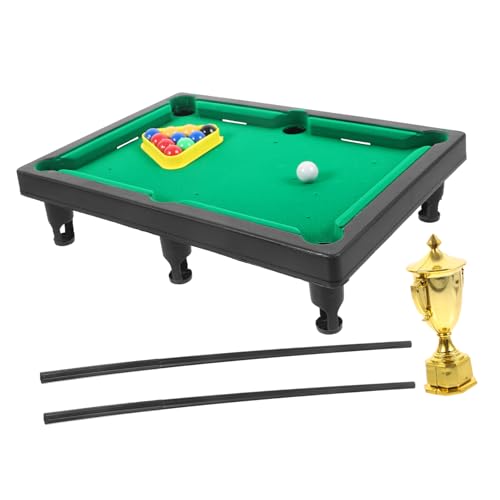 CLISPEED Pool Billardtisch Interaktives Eltern Junge Mädchen Desktop Spiel Kompakter Tischkicker mit Billardqueue und Spielbällen für Familien Platzsparend und Spielerisch Fördernd von CLISPEED