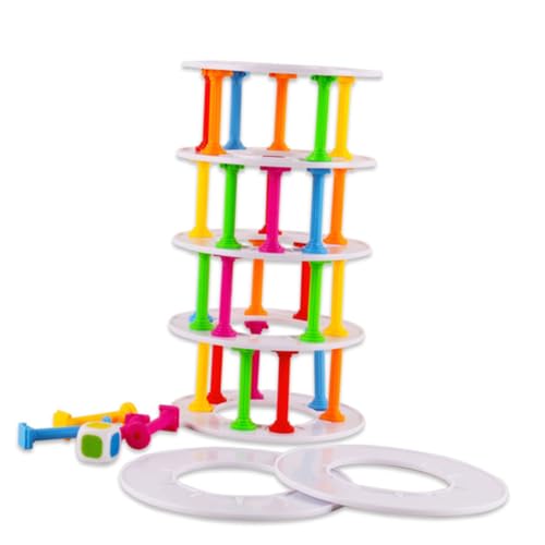 CLISPEED Praktisches Kunststoff Balance Bausteine Stapelspielzeug für Montessori Motorikspielzeug zur Hand Auge koordination Langlebig und Sicher Eltern Junge Mädchen Interaktionsspielzeug CLISPEED Praktisches Kunststoff Balance Bausteine Stapelspielzeug für Montessori Motorikspielzeug zur Hand Auge koordination Langlebig und Sicher Eltern Junge Mädchen Interaktionsspielzeug von CLISPEED