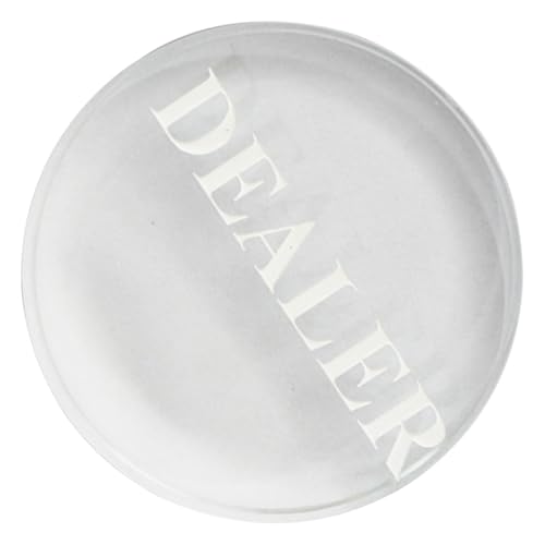 CLISPEED Professioneller Poker Button aus Kristall Verschleißfest Kompakt und Praktisch für Poker Dealer und Spielzubehör Geeignet für Outdoor Spiel und Turniere von CLISPEED