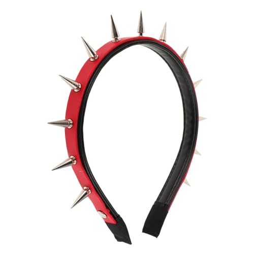 CLISPEED Punk Nieten Stirnband für Damen Goth Kopfschmuck Halloween Cosplay Leichter Stabiler Haarreif Modisches Festival Accessoire Vielseitig Kombinierbar Langlebig und CLISPEED Punk Nieten Stirnband für Damen Goth Kopfschmuck Halloween Cosplay Leichter Stabiler Haarreif Modisches Festival Accessoire Vielseitig Kombinierbar Langlebig und von CLISPEED