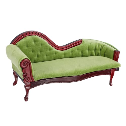 CLISPEED Puppenhaus-Mini-Chaisecouch-Ornamente Miniatur -Wohnzimmermöbel Miniatur-Couch Puppenstubenmöbel 1: 12 Miniaturmöbel Sofa Mikrolandschaftsdekor Zubehör für Puppenhäuser Birke CLISPEED Puppenhaus-Mini-Chaisecouch-Ornamente Miniatur -Wohnzimmermöbel Miniatur-Couch Puppenstubenmöbel 1: 12 Miniaturmöbel Sofa Mikrolandschaftsdekor Zubehör für Puppenhäuser Birke von CLISPEED