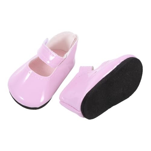 CLISPEED Puppenschuhe für Mädchen Puppe Mini Schuhe aus Rosa Lederimitat Dekorative Puppenschuhe als Doll Accessoires Sicher und Langlebig für Kostüm von CLISPEED