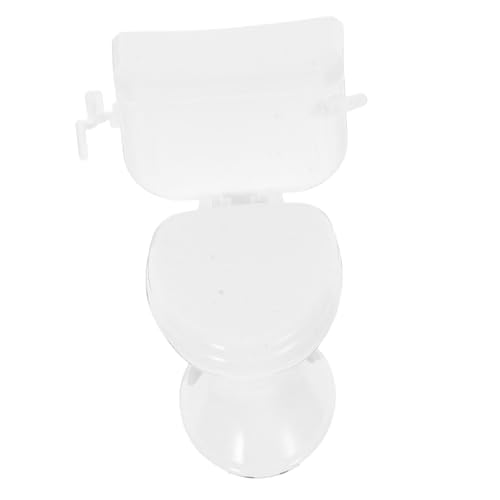 CLISPEED Puppentoilette Mini-Toilette für Puppenhaus Puppenhausmöbel Miniaturmöbel Puppenhauszubehör Mini-Toilettenspielzeug Dollhouse Badezimmermöbel Zubehör für Puppenhäuser Plastik Weiß CLISPEED Puppentoilette Mini-Toilette für Puppenhaus Puppenhausmöbel Miniaturmöbel Puppenhauszubehör Mini-Toilettenspielzeug Dollhouse Badezimmermöbel Zubehör für Puppenhäuser Plastik Weiß von CLISPEED