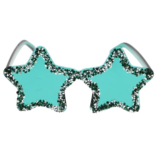 CLISPEED Randlose Sonnenbrille Sternform mit Strass Party Sonnenbrille Candyfarben für Fotoshootings und Nachtclubs für Modebewusste Menschen von CLISPEED