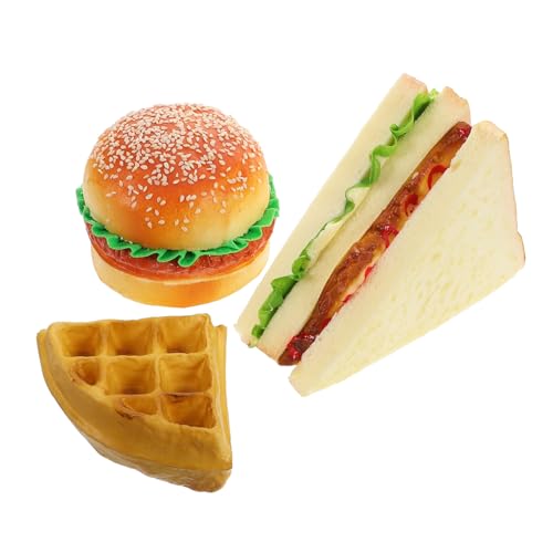 CLISPEED Realistische Food Modelle Teiliges Frühstücksset mit Hamburger Sandwich Gebäck Spielküche Zubehör für Kreatives Rollenspiel und Lernspielzeug CLISPEED Realistische Food Modelle Teiliges Frühstücksset mit Hamburger Sandwich Gebäck Spielküche Zubehör für Kreatives Rollenspiel und Lernspielzeug von CLISPEED