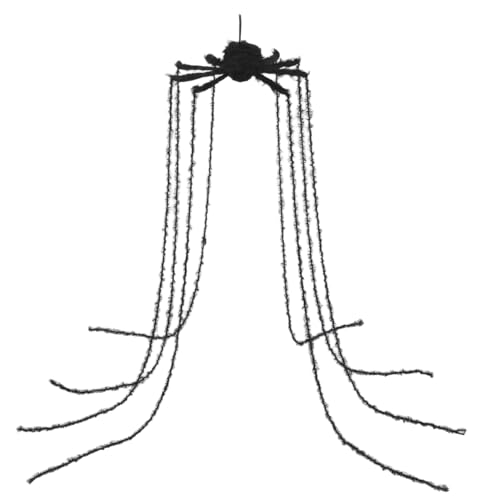 CLISPEED Realistische Halloween Riesenspinne Deko Plüsch Gruseliges Spinnentier mit Langen Beinen für Garten Halloween Party und Haunted House Dekoration CLISPEED Realistische Halloween Riesenspinne Deko Plüsch Gruseliges Spinnentier mit Langen Beinen für Garten Halloween Party und Haunted House Dekoration von CLISPEED