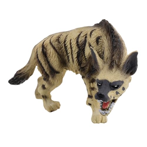 CLISPEED Realistische Hyänenfigur Lernspielzeug Wildtier Modell Tierfigur für Jungen Mädchen Pädagogisch Kindgerecht Naturgetreu Tierornament von CLISPEED