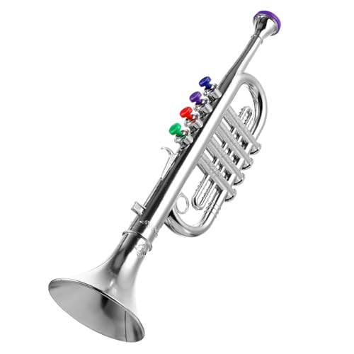 CLISPEED Realistische Kindertrompete aus Kunststoff Kreatives Blasinstrument für Musiklernen Glatte Verarbeitung Lustiges Musikinstrument für Jungen und Mädchen Ab Jahren von CLISPEED