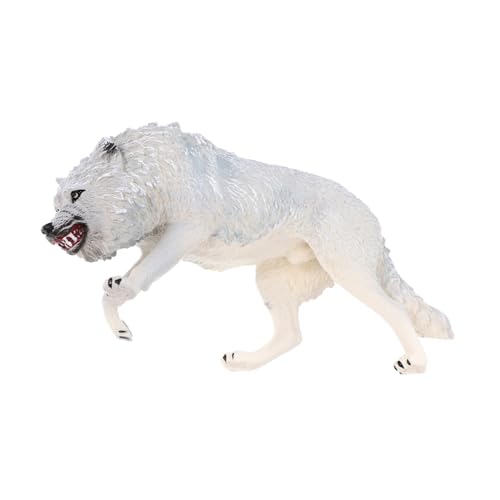 CLISPEED Realistische Kleine Wolf Figurine Detailgetreues Wildtiermodell für Pädagogisches Wohn und Gartendekor Robuste Tischdekoration und Geschenkidee für Jungen und Mädchen von CLISPEED