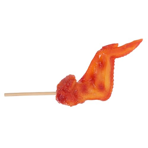 CLISPEED Realistische PVC Fake Chicken Wings mit Reisfüllung Langlebiges Grillhähnchen Modell für Küchen Barbecue-deko Täuschend Echte Food Prop für Cosplay und Restaurantanzeigen CLISPEED Realistische PVC Fake Chicken Wings mit Reisfüllung Langlebiges Grillhähnchen Modell für Küchen Barbecue-deko Täuschend Echte Food Prop für Cosplay und Restaurantanzeigen von CLISPEED