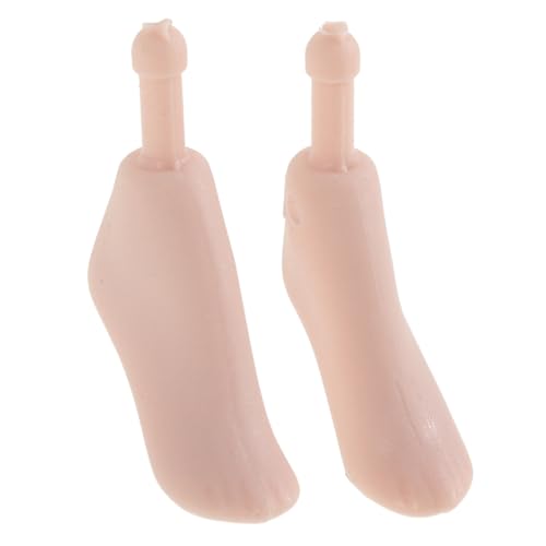 CLISPEED Realistische Puppenfüße Miniatur Doll Feet Modellteile für Vielseitige Puppenzubehör Flexible Fußteile mit Polierter Oberfläche Einfache Montage für DIY Puppenherstellung von CLISPEED