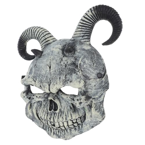 CLISPEED Realistische Ziegenkopfmaske mit Ramshörnern für Halloween Cosplay und Kostümpartys für Kreative Fotografie und Unvergessliche Auftritte CLISPEED Realistische Ziegenkopfmaske mit Ramshörnern für Halloween Cosplay und Kostümpartys für Kreative Fotografie und Unvergessliche Auftritte von CLISPEED