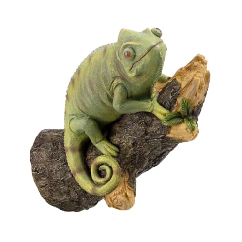 CLISPEED Realistisches Chamäleon Dekofigur Garten Ornamente Resin Simulation Echsen Modell Grün Pädagogisch Kinderspielzeug für Kindergarten Büro Außenbereich CLISPEED Realistisches Chamäleon Dekofigur Garten Ornamente Resin Simulation Echsen Modell Grün Pädagogisch Kinderspielzeug für Kindergarten Büro Außenbereich von CLISPEED