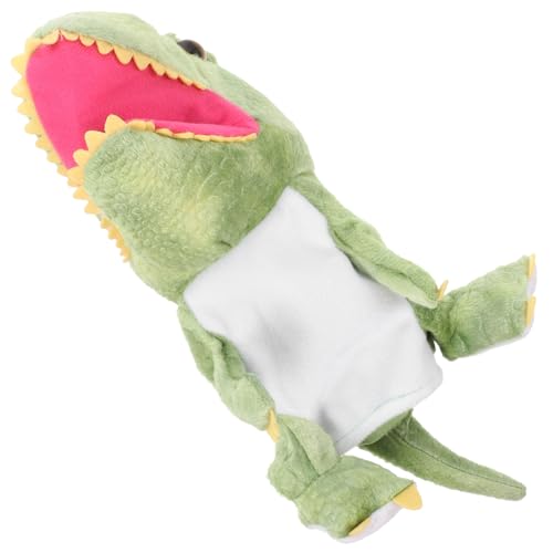 CLISPEED Realistisches Dinosaurier Handpuppe Tyrannosaurus aus Weichem Plüsch Interaktives Tierhandspielzeug für Ab Jahren Fördert Motorik Hand Auge Koordination und Eltern Zufällige Farbe von CLISPEED