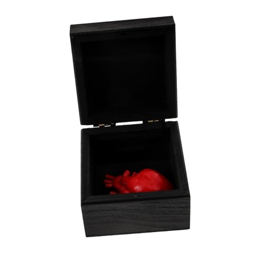 CLISPEED Realistisches Herz mit Box Gruselige Halloween Requisiten für Partys Blutige Herz Deko Harz für Halloween Feiern und Schaurige Stimmungsaufheller CLISPEED Realistisches Herz mit Box Gruselige Halloween Requisiten für Partys Blutige Herz Deko Harz für Halloween Feiern und Schaurige Stimmungsaufheller von CLISPEED