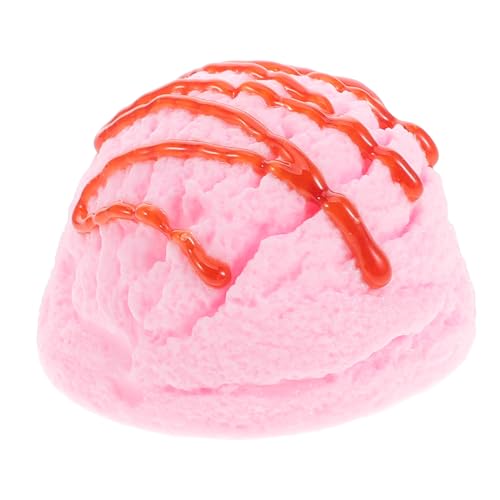 CLISPEED Realistisches Künstliches Eiscreme Kugel aus Stabilem Detailgetreue Simulation Süßes Retro Design Vielseitig als Ausstellungsrequisite oder Fotoprop Geeignet von CLISPEED